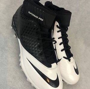 Nike Men's Lunar Super Bad Pro Black & White Footb